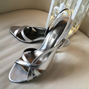 Naturalizer Prissy Silver High Heel Sandals, 8.5